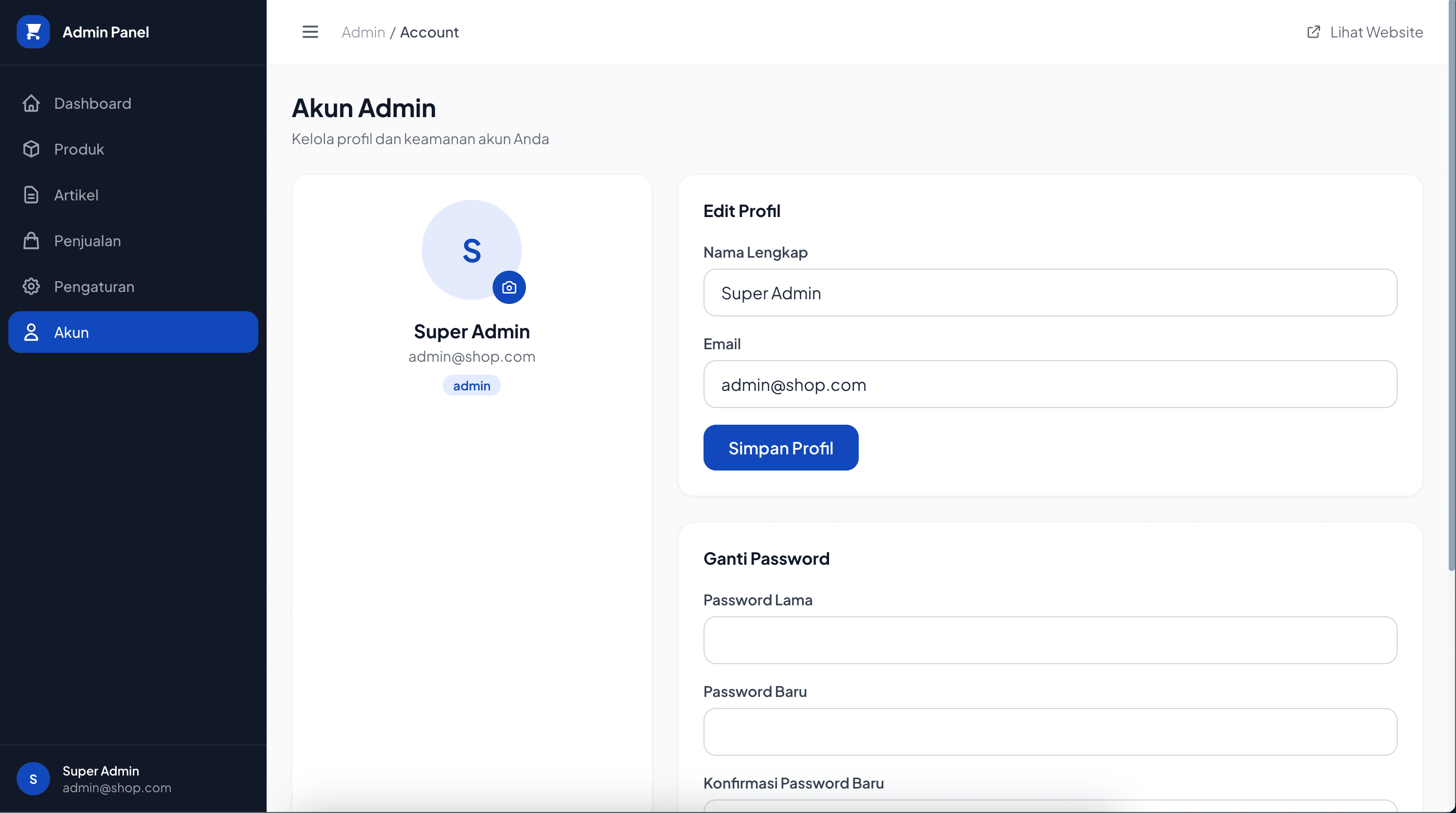 Website Toko Online Whatsapp